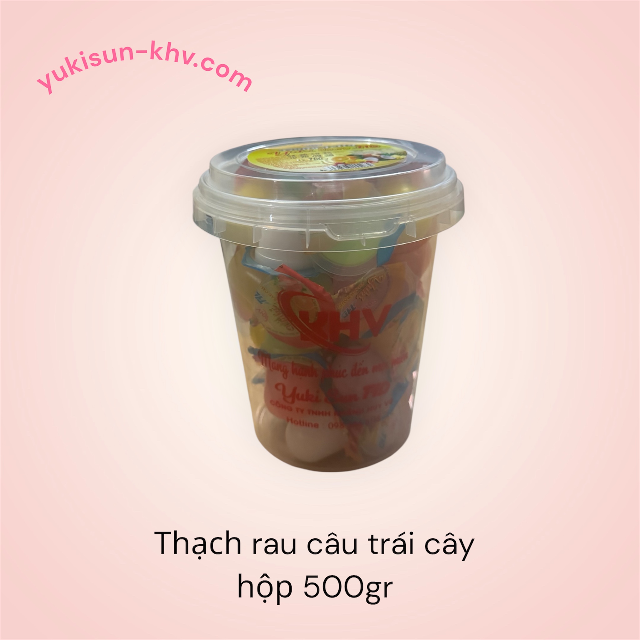 THẠCH RAU CÂU HOA QUẢ hộp 500gr