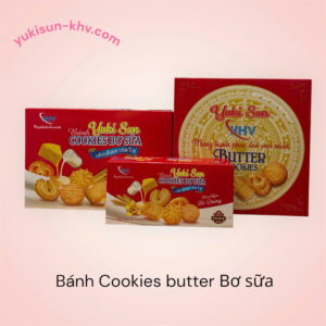 BÁNH COOKIES BUTTER BƠ SỮA 450gr, 180gr