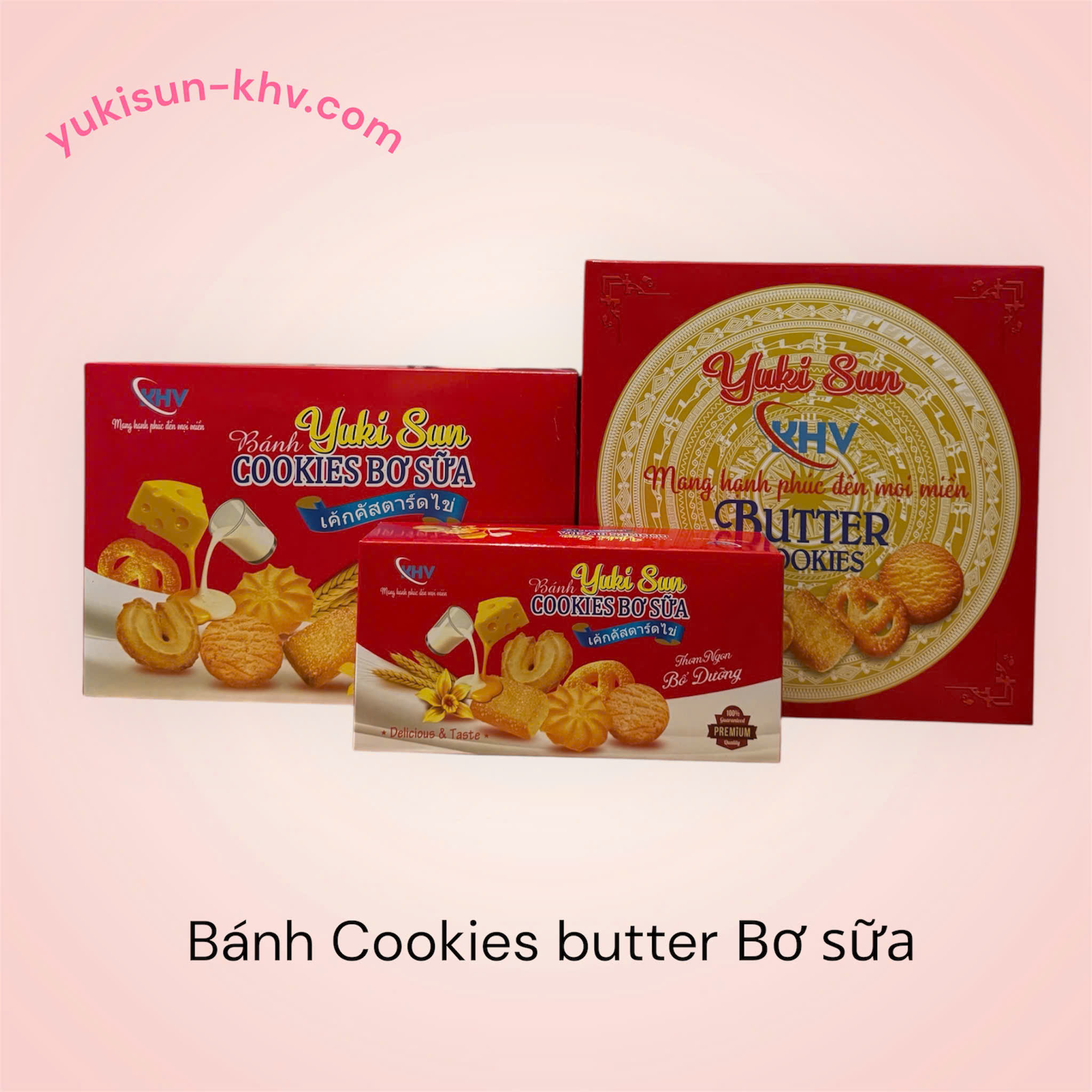 BÁNH COOKIES BUTTER BƠ SỮA 450gr, 180gr